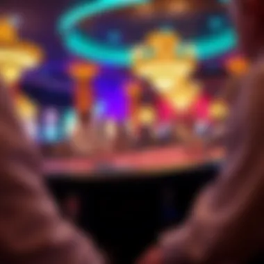 Excitement of High-Stakes Poker at Aladdin's Casino A high-stakes poker table in action, highlighting the excitement of gameplay