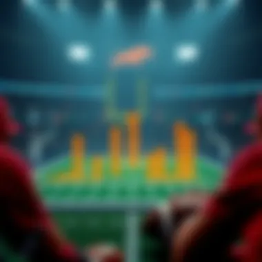 Graph showing historical team performance in NCAA