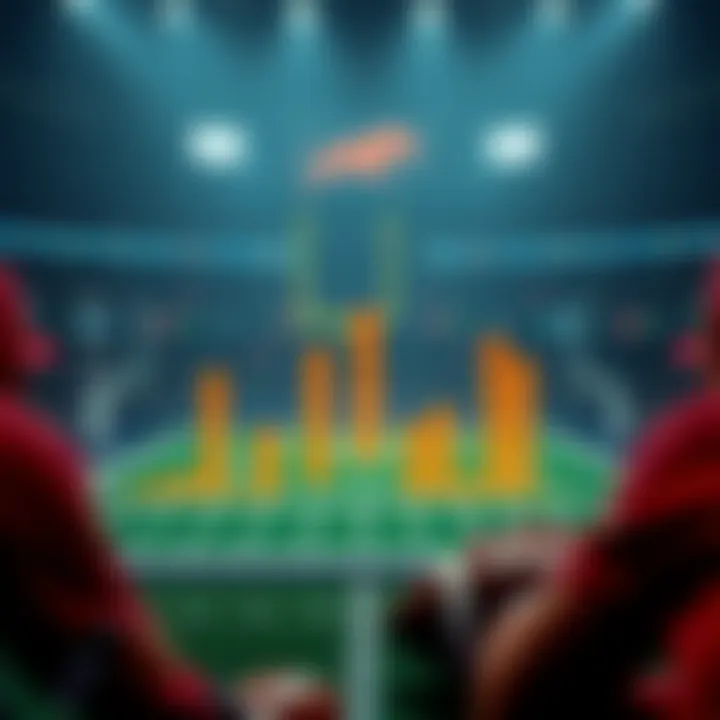 Graph showing historical team performance in NCAA