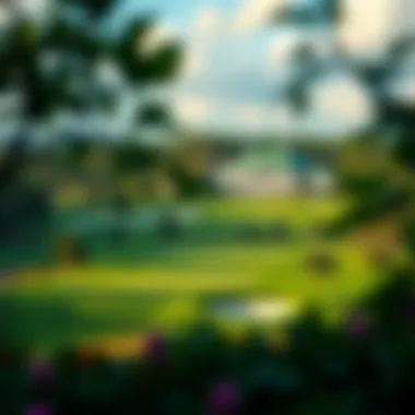 Augusta National Golf Club: A Betting Paradise A panoramic view of the Augusta National Golf Club, highlighting its lush greens and iconic landscape.