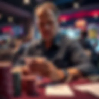 A person managing their bankroll with careful calculations