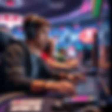 Immersive Online Gaming Adventure Player engaged in a thrilling online gaming experience