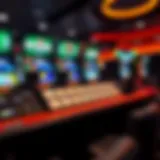 Intricate design of a Bovada game interface