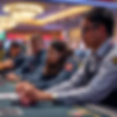 Professional training session for casino staff