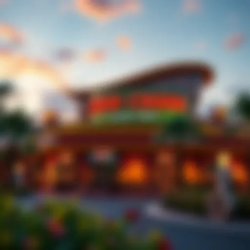 Exterior view of Cash Creek Casino showcasing its vibrant architecture and surroundings