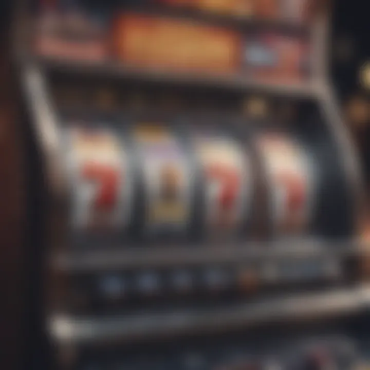 A close-up of a slot machine showcasing a winning payout