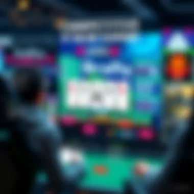 Diagram of the competitive landscape in online gaming