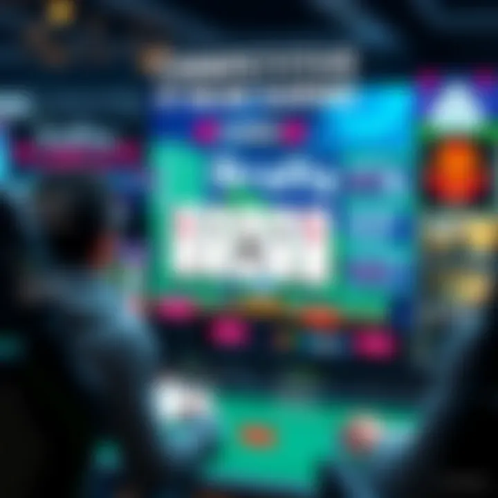 Diagram of the competitive landscape in online gaming