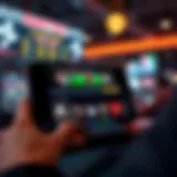 Interface of Barstool Gambling App