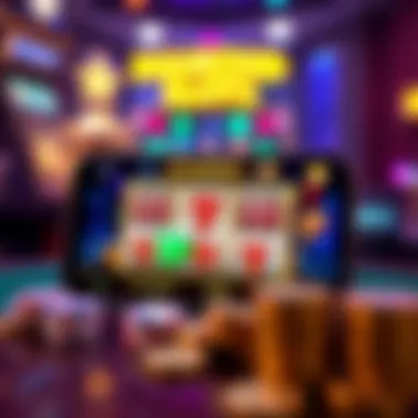 Mobile version of Diamond Slots on a smartphone