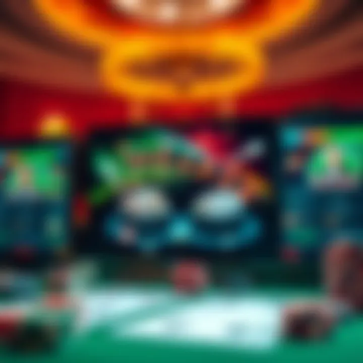 User-friendly interface of a premium casino website