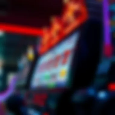 An artistic representation of the psychological factors influencing slot machine gameplay.