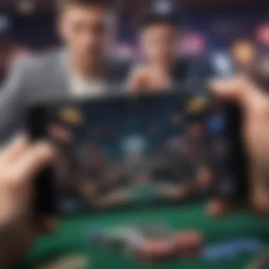 Poker Game Techniques Overview A strategic overview of poker game techniques illustrated on a tablet