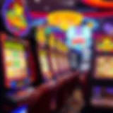 An enticing display of vibrant slot machine reels