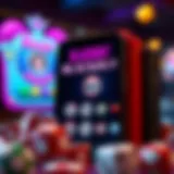 User interface of Blackout Bingo showcasing vibrant graphics