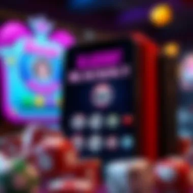 User interface of Blackout Bingo showcasing vibrant graphics