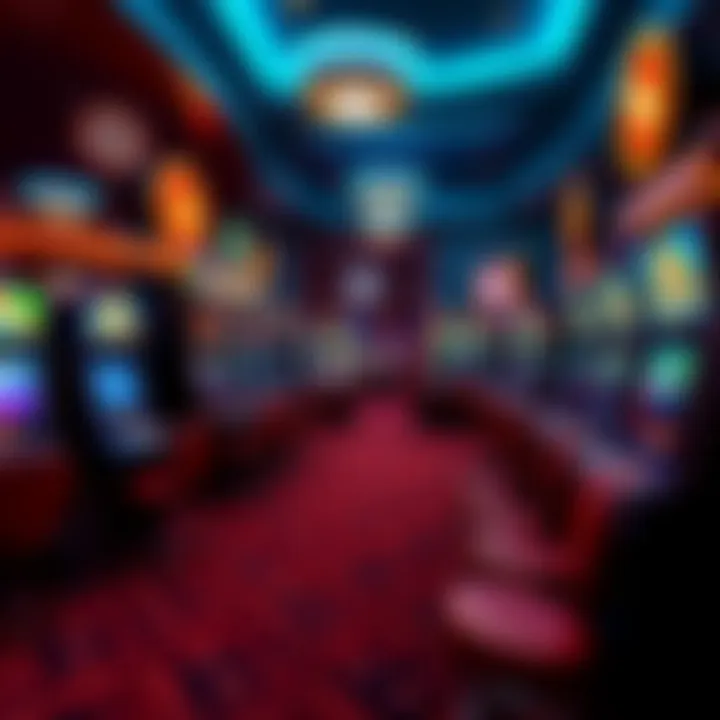 Exciting gaming floor filled with slot machines and tables