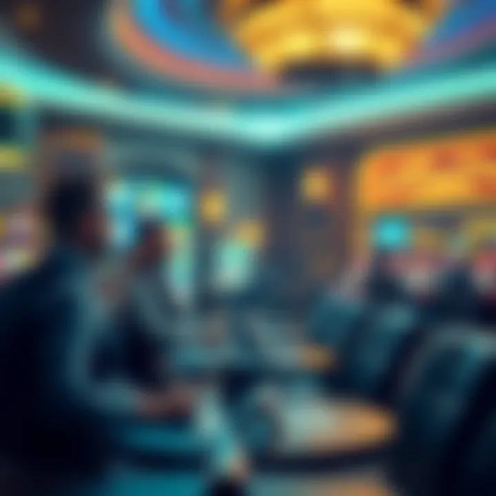 Casino employees managing a smoking area responsibly