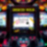 Visual representation of the Deuces Wild poker machine interface