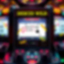 Visual representation of the Deuces Wild poker machine interface