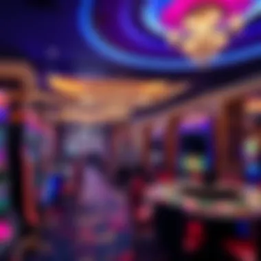 Interior Gaming Area of Encore Boston Harbor Interior view of the gaming area at Encore Boston Harbor