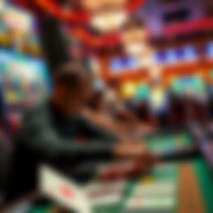 Casino Game Action Exciting gameplay in a modern casino setting