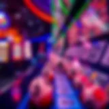 A vibrant keno gaming interface showcasing number selections