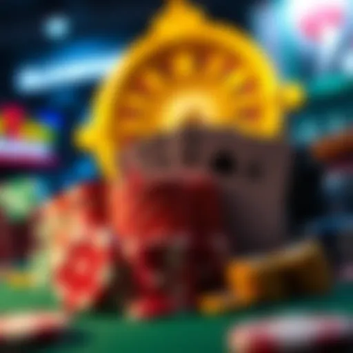 Visual representation of various online casino promotional offers