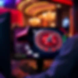 Virtual roulette interface displayed on a computer screen