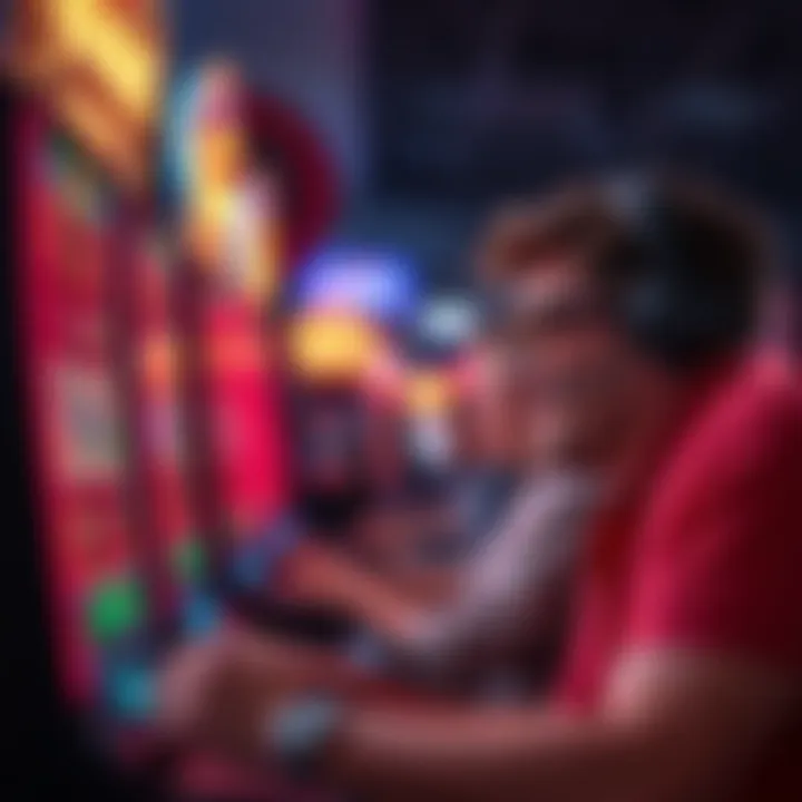 Player enjoying a quick hit gaming session