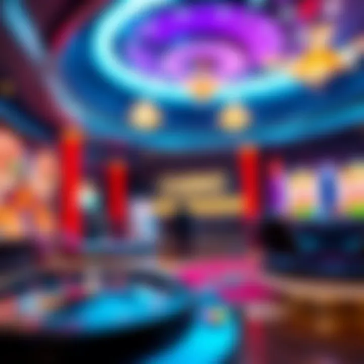 Virtual Casino Experience A captivating display of a virtual casino interface