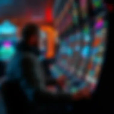 Player interaction with the Game of Thrones slot A player engaged in gameplay at the Game of Thrones slot machine