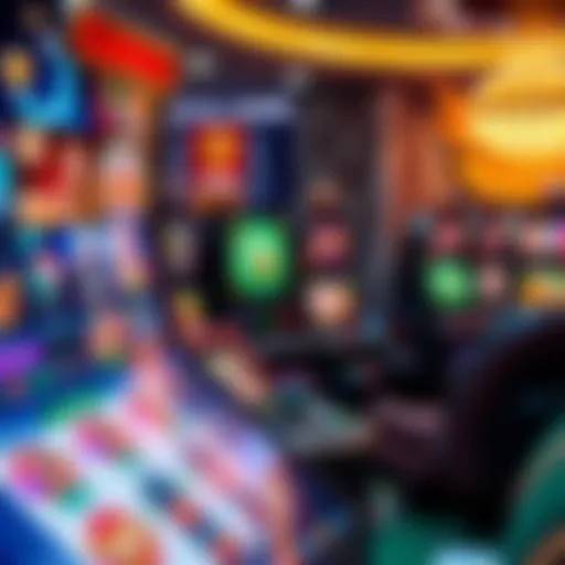 Diverse Online Casino Games A vibrant online casino interface showcasing various games