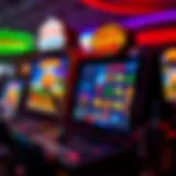 An engaging interface of an interactive slot game featuring vibrant graphics