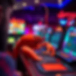 Visual representation of Larry Lobster game interface