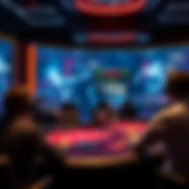 An immersive live dealer game setup with advanced technology