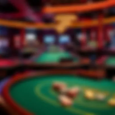 A variety of popular table games available in live online casinos