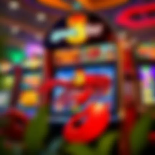 Lobstermania 3 Slot Machine Graphics Visual representation of Lobstermania 3 slot machine featuring vibrant graphics