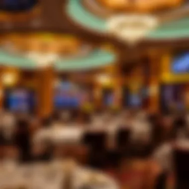 Elegant dining area featuring a gourmet restaurant within the casino