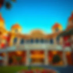 Exterior view of Main Station Casino showcasing its stunning architecture