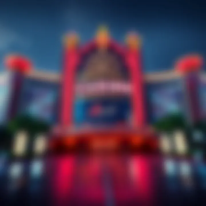 Stunning Casino Architecture Exterior view of a prominent casino showcasing its architecture