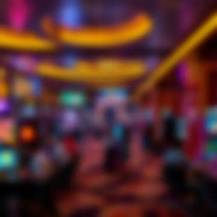 Interior gaming floor with diverse gaming options and patrons enjoying their experience.