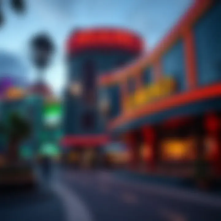 Exterior view of Miami Casino showcasing its vibrant architecture