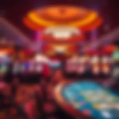 Interior View of a Miami Casino Interior view of a Miami casino highlighting gaming tables and atmosphere