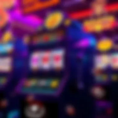 Digital Slot Machine with Cryptocurrency A vibrant illustration of a digital slot machine with cryptocurrency symbols.