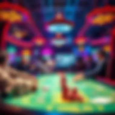 Virtual casino environment showcasing excitement and gameplay