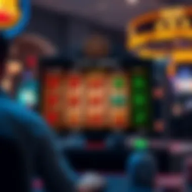 Visual representation of payout structures in slots