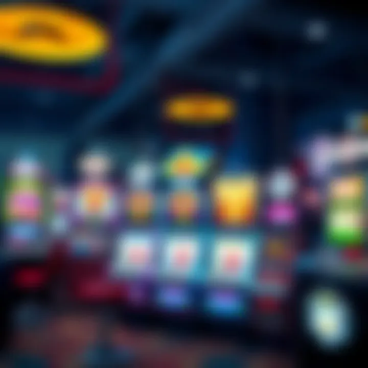 Illustration of various types of slot machines