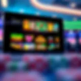 A captivating view of an online casino interface showcasing various games