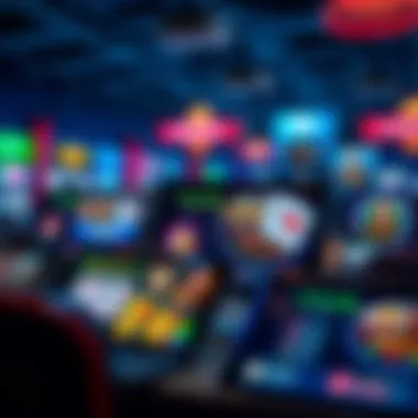 Diverse Online Gambling Platforms Different online gambling platforms displayed on various devices